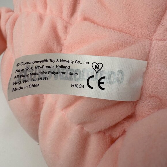 Vintage Commonwealth Quilted Cubby Hug-A-Plush 14” Pig Stuffed Animal Soft - Picture 8 of 9